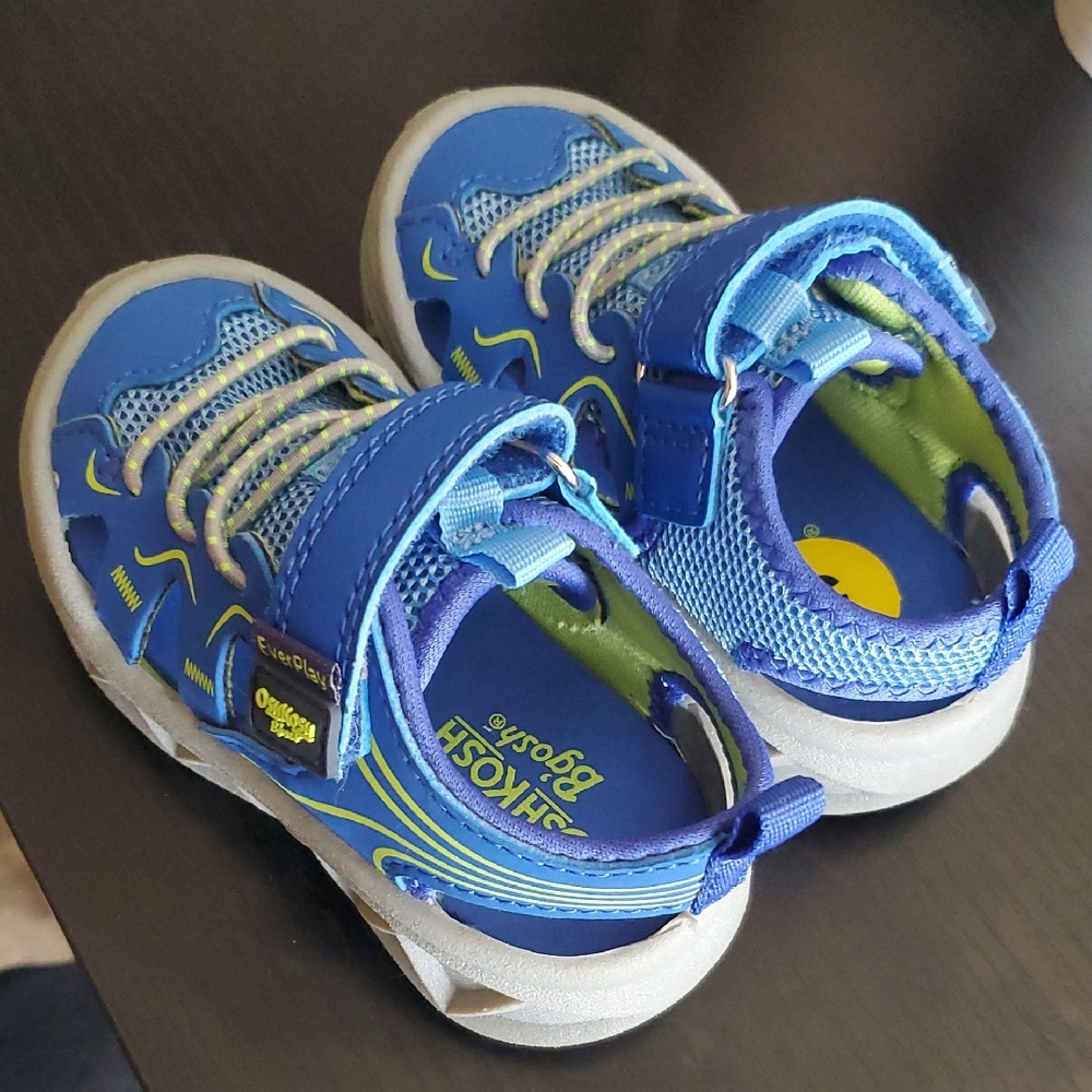 OSHKOSH Blue and Green Kids Sandals